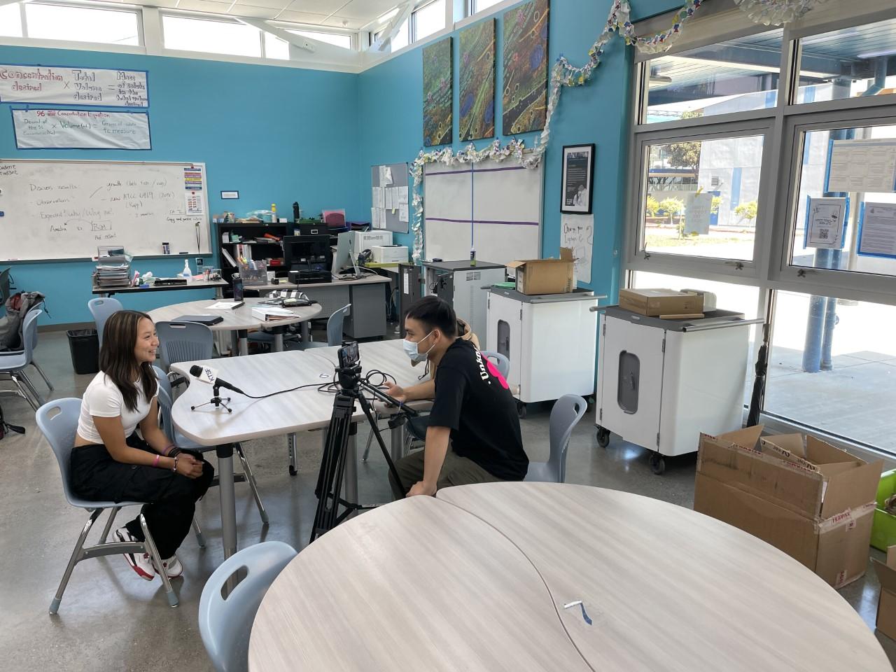 KTSF-26 interviews South City High student Kailyn Lee.