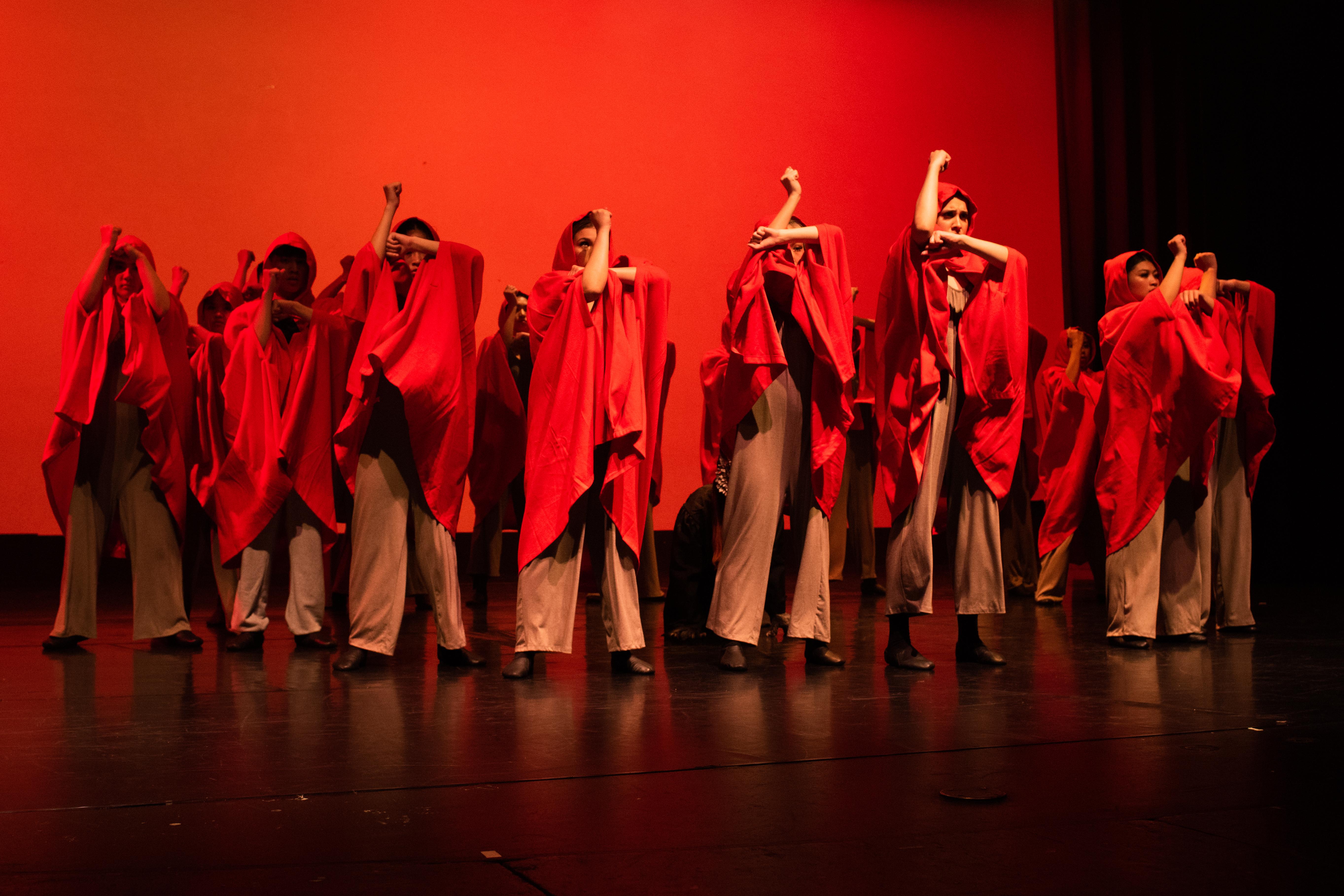 El Camino High dance students perform a piece entitled "Little Red Women" during the schools 2023 spring recital.
