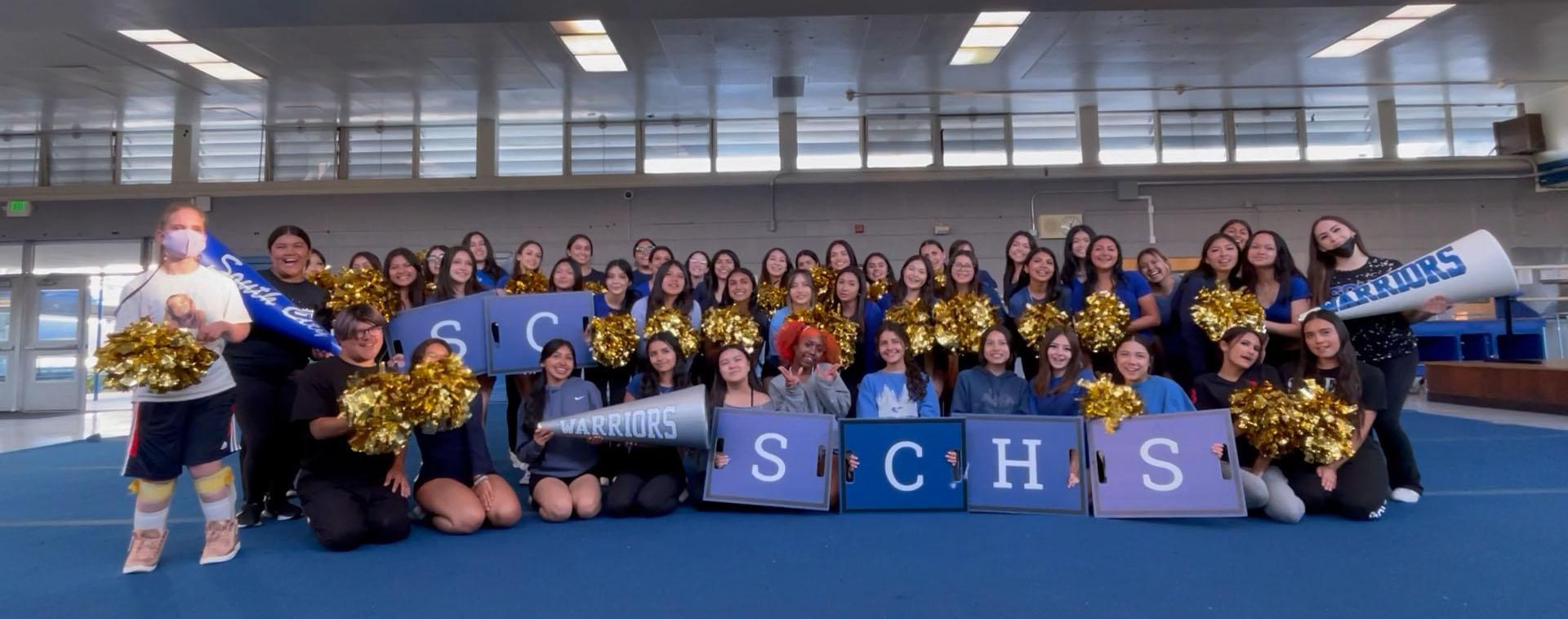South City High's 2023-24 cheer team