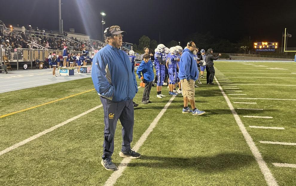 South City football coach Frank Moro, who not only resurrected the school’s football program last season but set the varsity team on a winning trajectory in short order, coached his final regular-season game at home Friday night. Moro graduated from South City in 1982 and started as an assistant coach there in the 1980s. He served two stints as varsity head coach, first from 2003-13, and again in 2022. He served as an assistant coach in this his final season on head coach Kolone Pua’s staff.