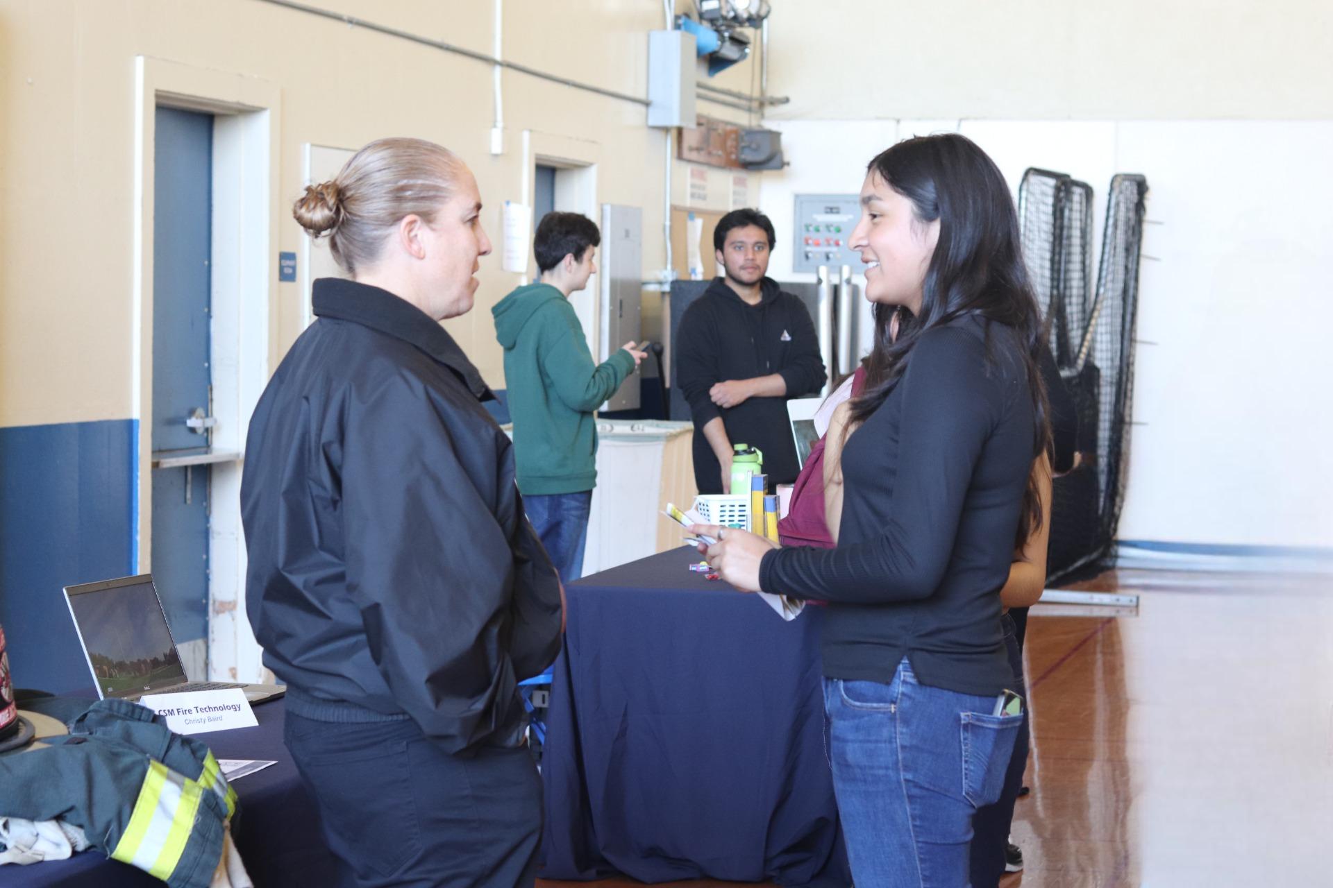 South City High students learn about careers that do not involve college at the school's career technical education (CTE) fair.
